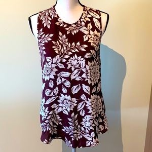 Theory sleeveless silk top